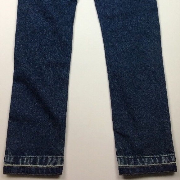 Indigo Distressed Boyfriend Fit Jeans - Picture 6 of 8